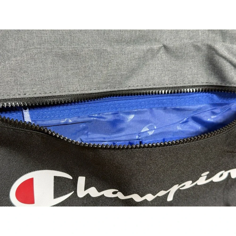CHAMPION Manuscript Backpack Grey Black with Laptop Sleeve